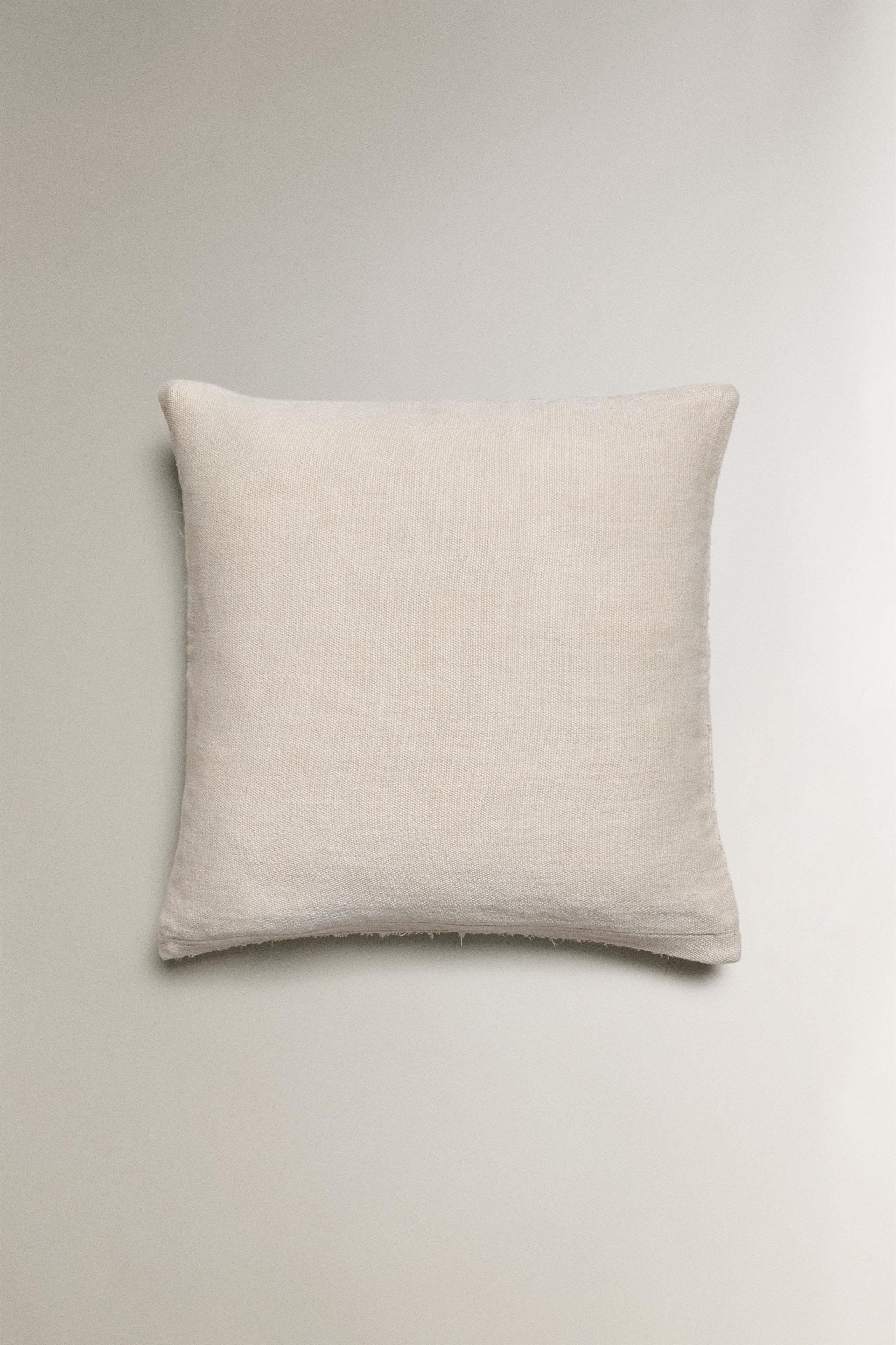 EMBROIDERED THROW PILLOW COVER